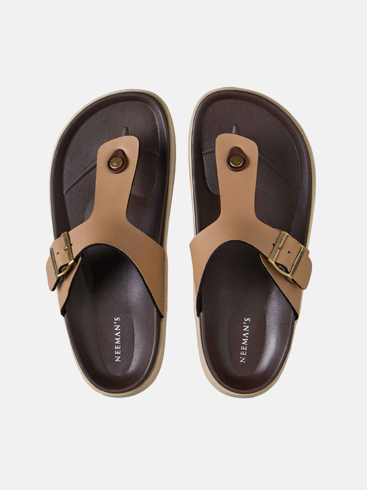Neeman's Men's Purewhoosh Breeze Sandals | Beige - UK 7