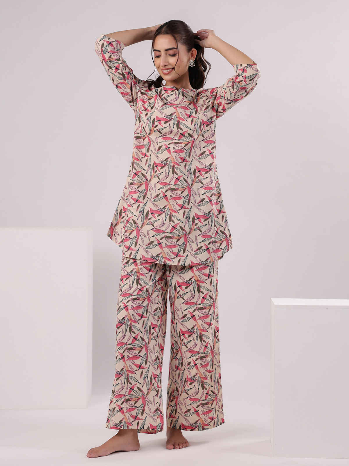 Sanskrutihomes Women Printed Colour Multicolor Night Suit SE-NSP-628 | S