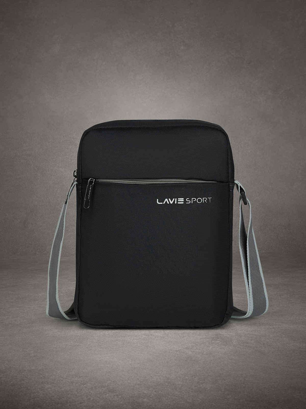 Lavie Sport Men's Midnight Noir Sling Bag | Belt | Wallet | Perfume with Diary Gift Set | Black