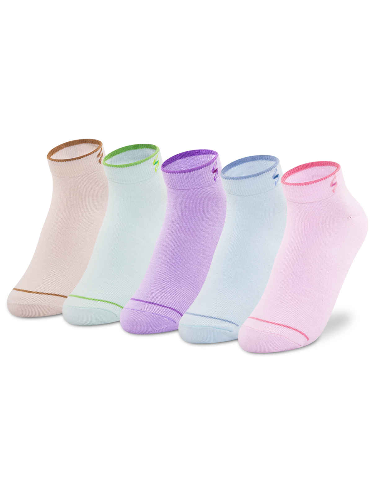 Supersox Women's Solid Combed Cotton Ankle Socks | Pastel - Free Size