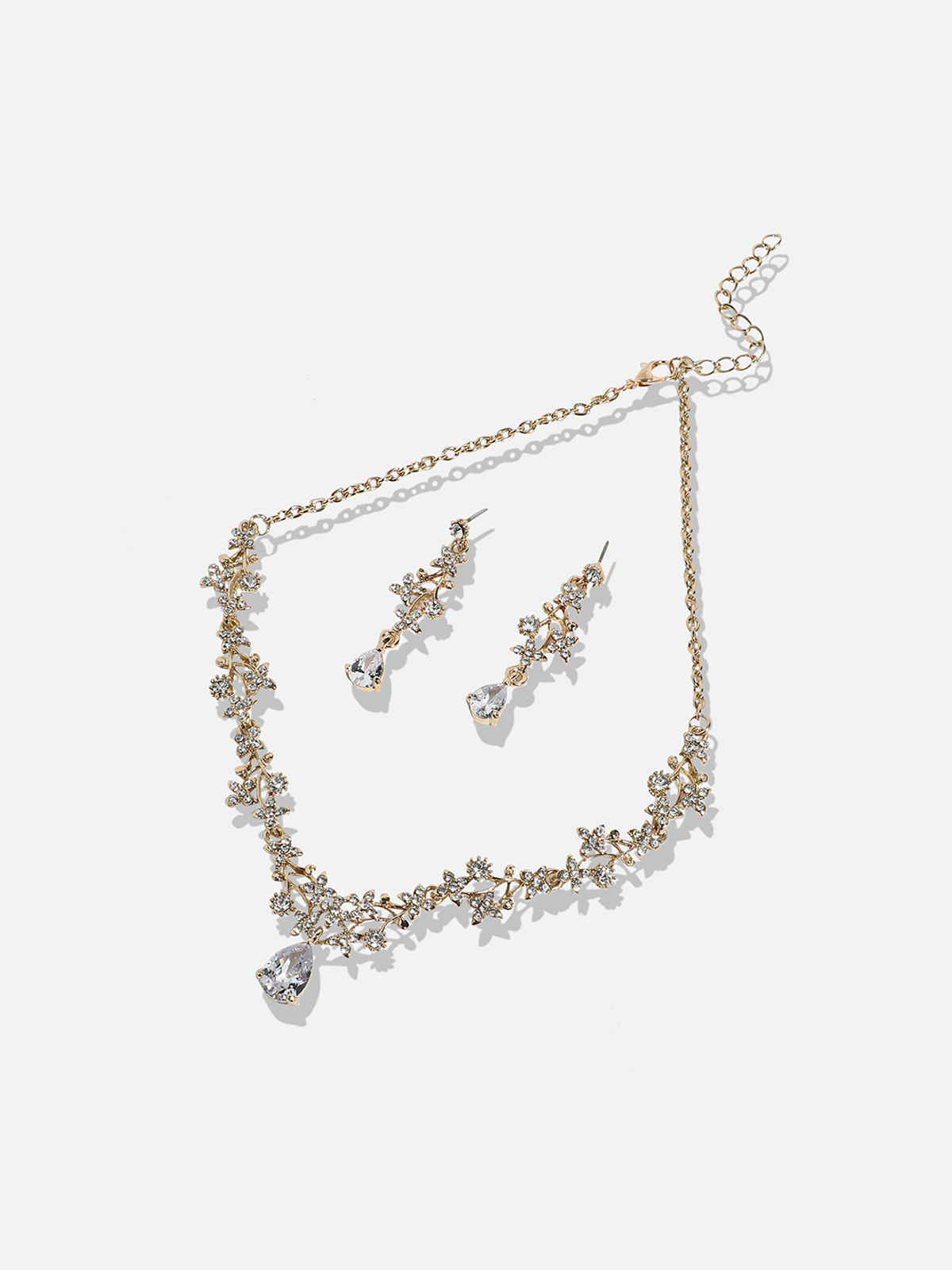 SOHI Women's Gold-Plated Stone-Studded Jewellery Set