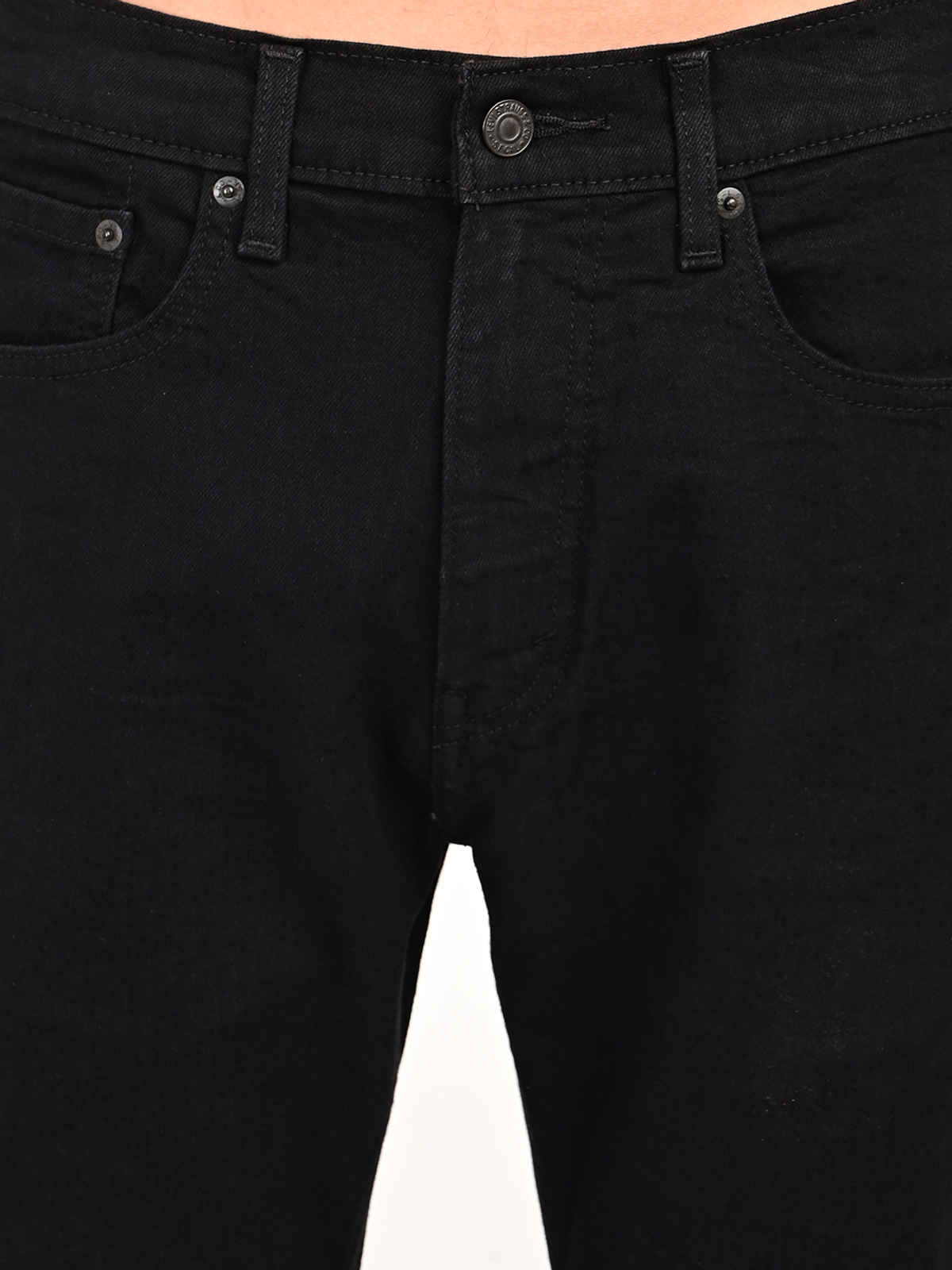Levi's Men's 505 Straight Fit Mid-Rise Jeans | Black | 34