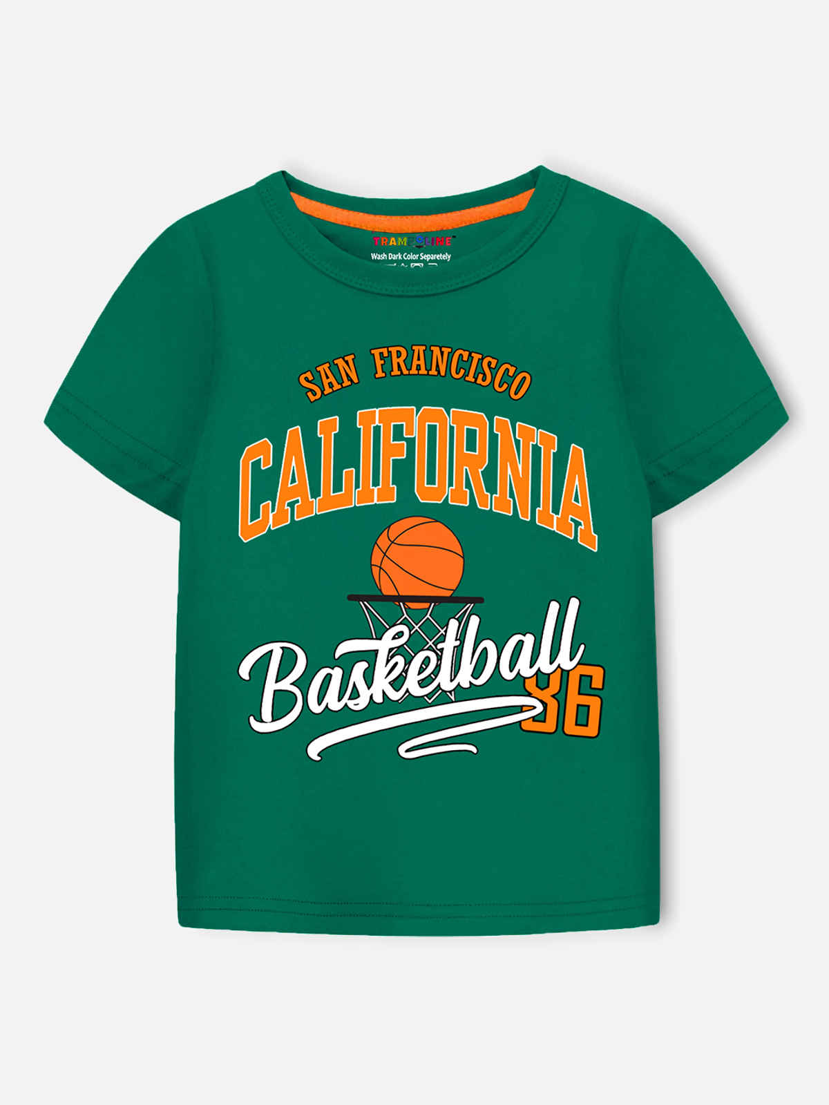 Trampoline Boys Half Sleeves Printed T-shirt & Track Pants Set | Green | 2-3 Years