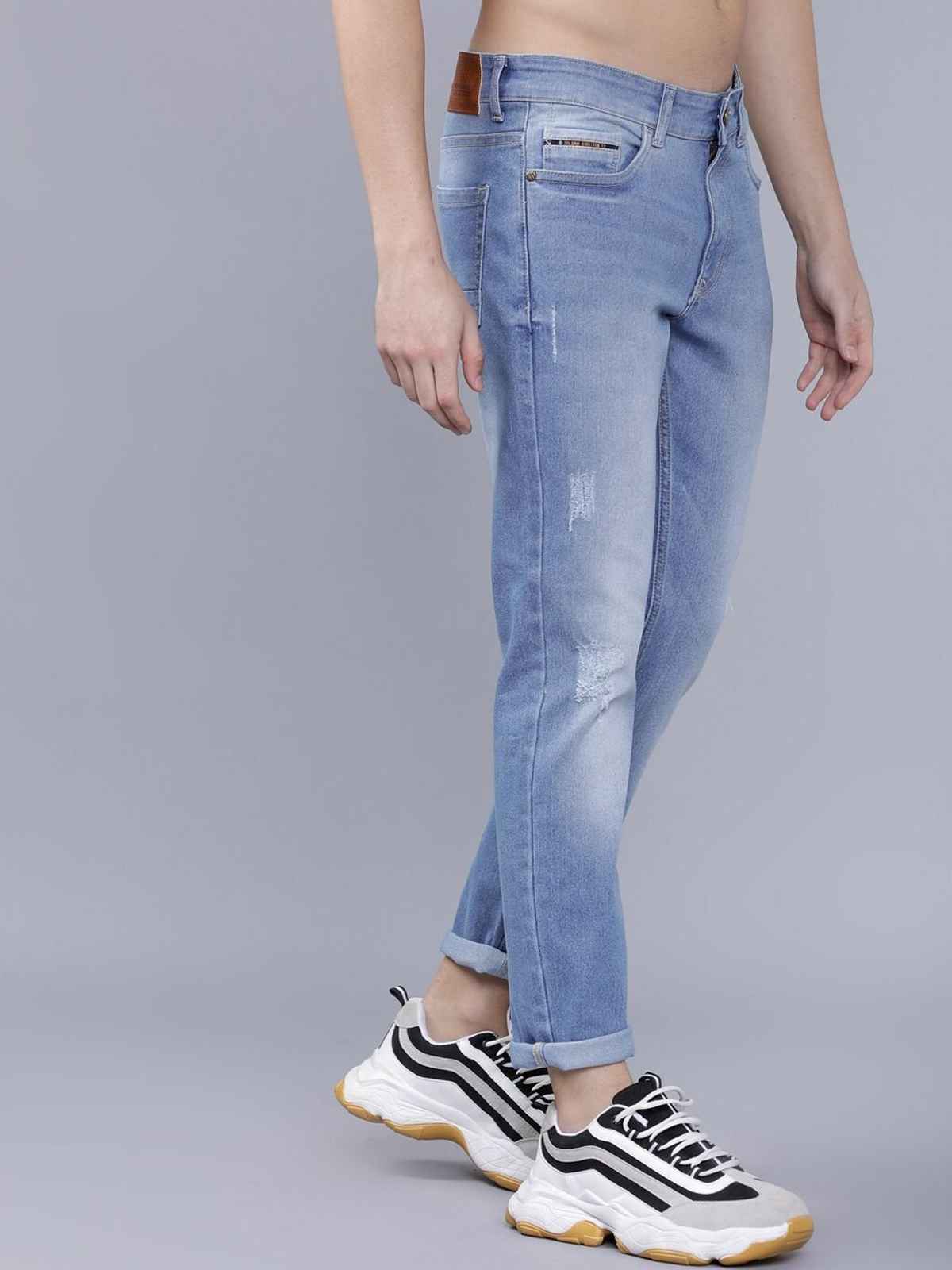 The Indian Garage Co Slim Fit Casual Jeans | Blue - 32