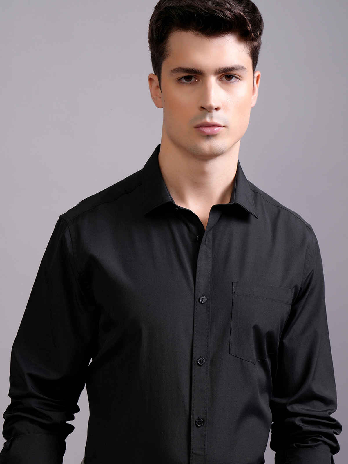 Highlander Men's Slim Fit Shirt | Black - M