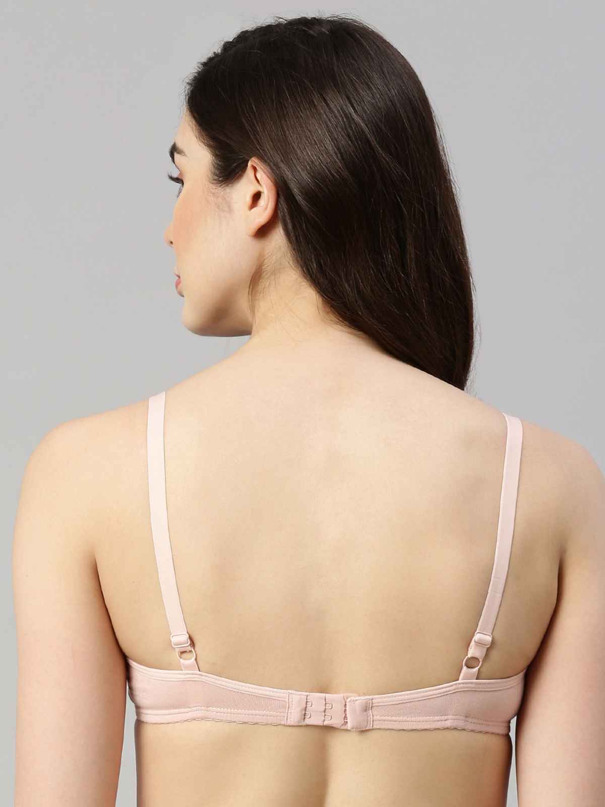 Enamor Women's A039 Perfect Coverage Cotton T-shirt Bra|Padded|Wirefree | Pearl-34D