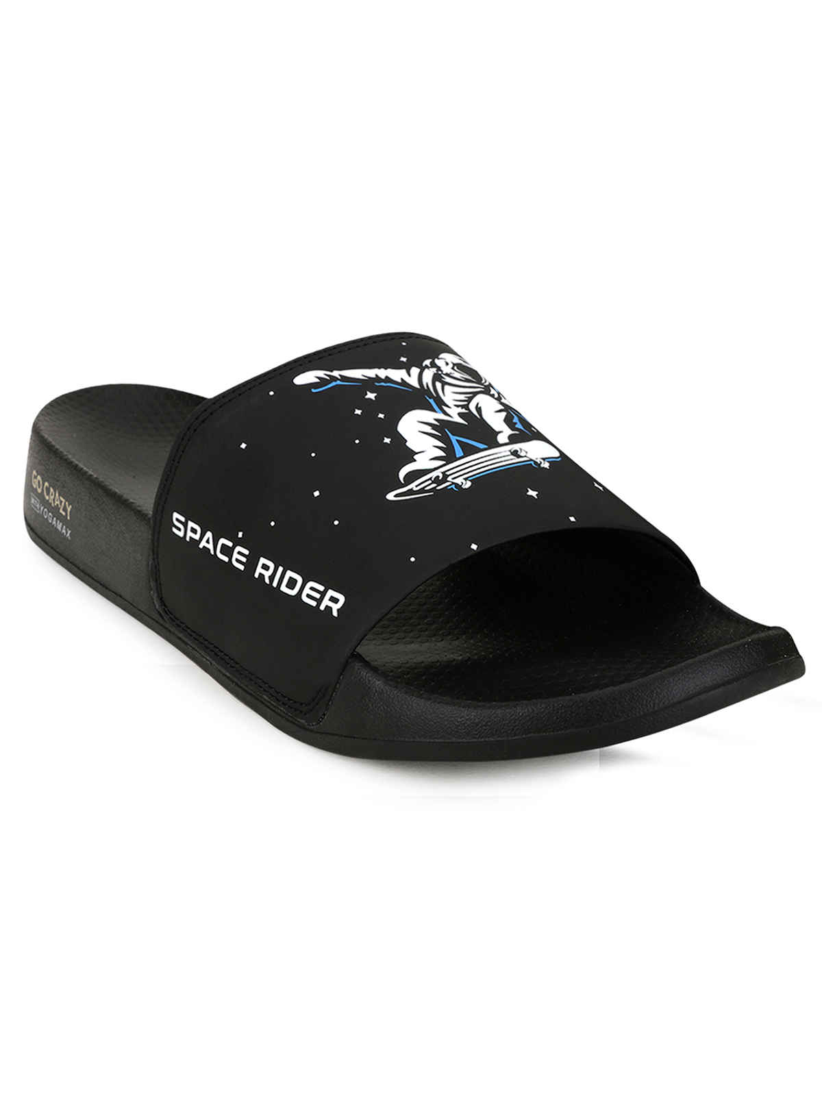 Campus Men's Space Rider Slides | Black | UK8