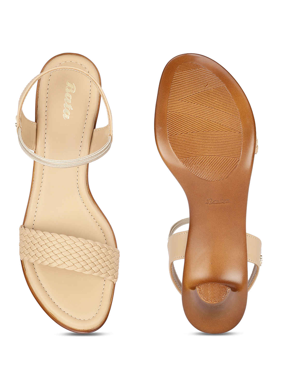 Bata Cone Heel Beige Sandal For Women - 7
