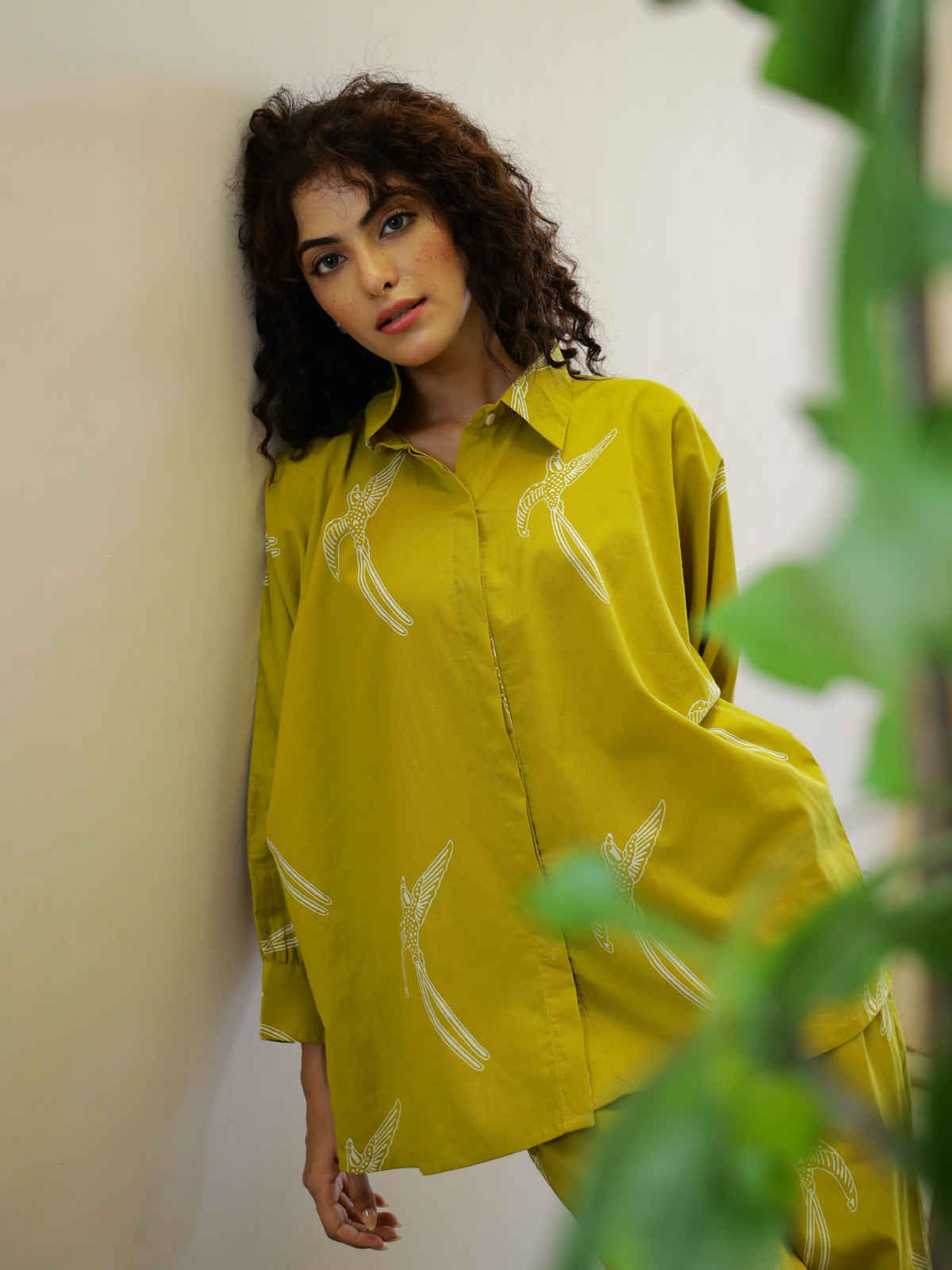 Sanskrutihomes Women Printed Mustard Night Suit SE-NSP-715 | S