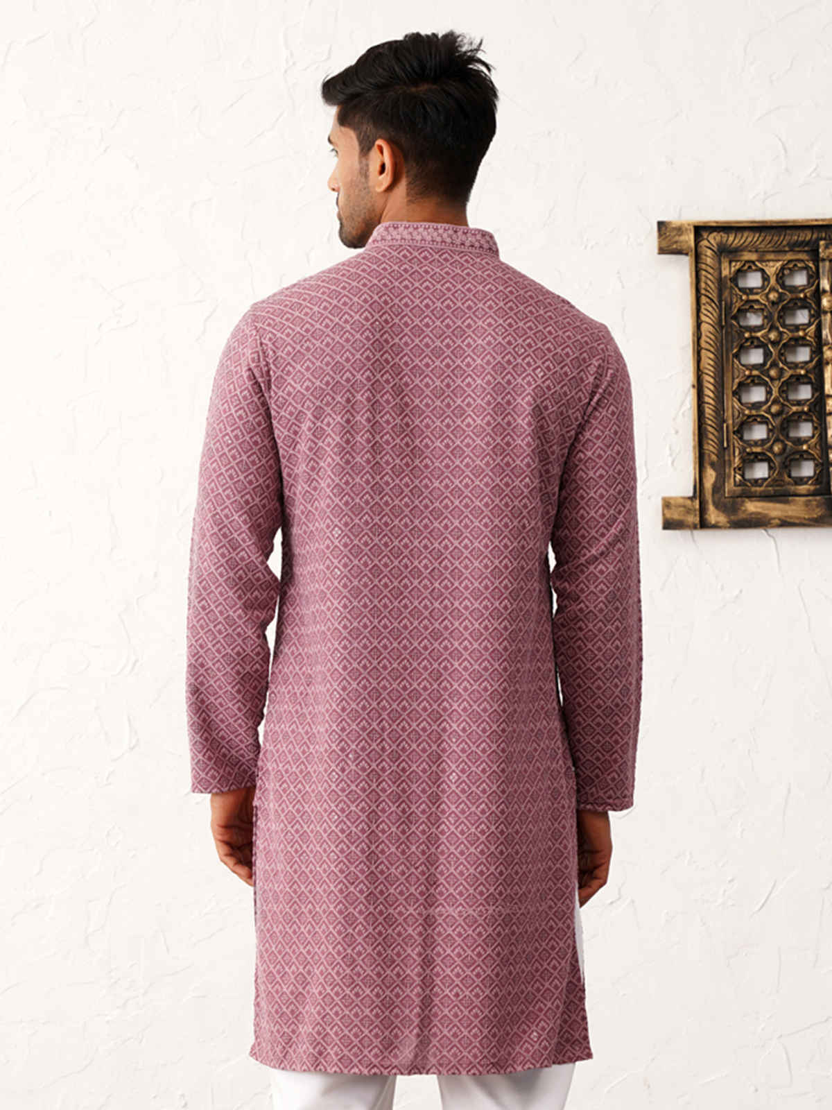 Jompers Men Kurta Only Ko 5052Magenta M