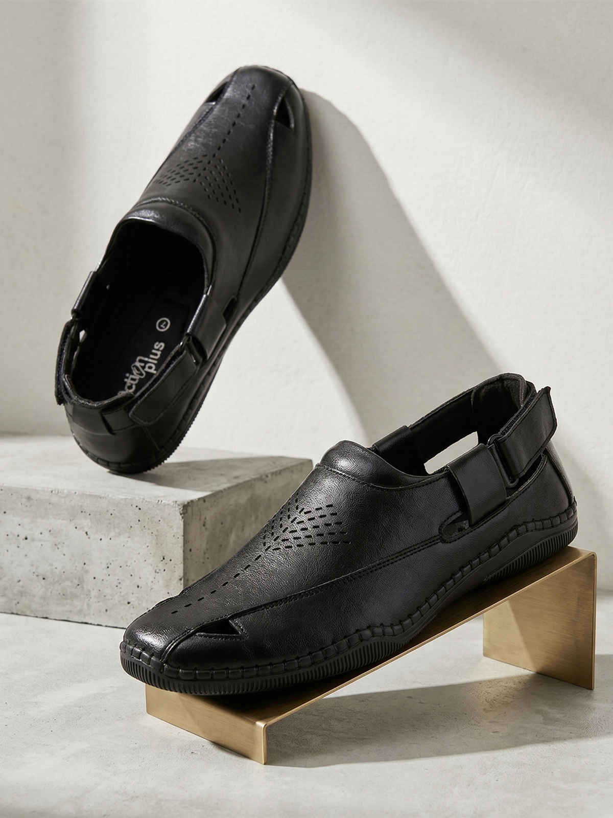 Action Mens Ethnic Sandals | GLC-292 | Black | UK-7
