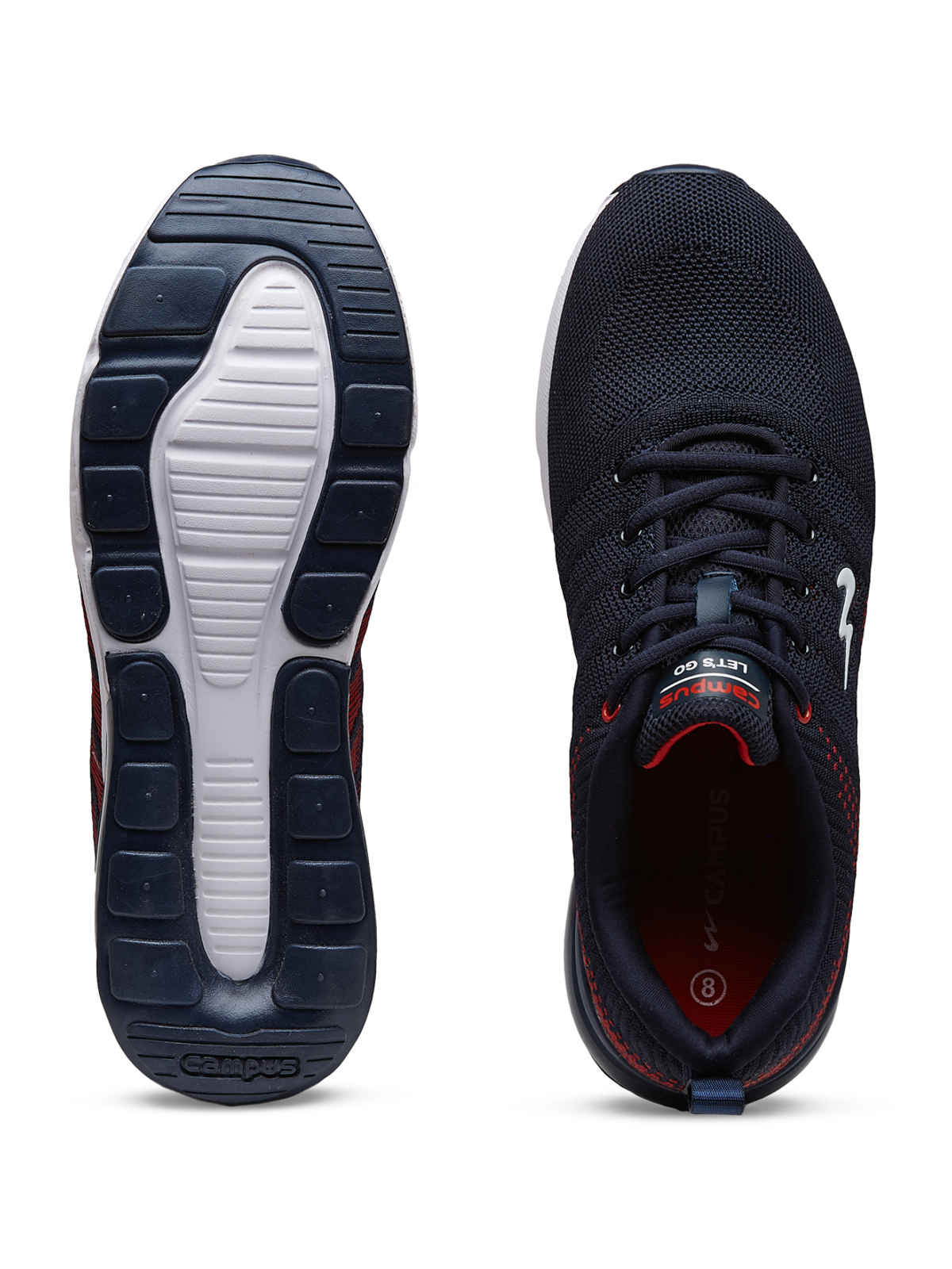 Campus Syrus Blue Red Men's Running Shoes - UK 8