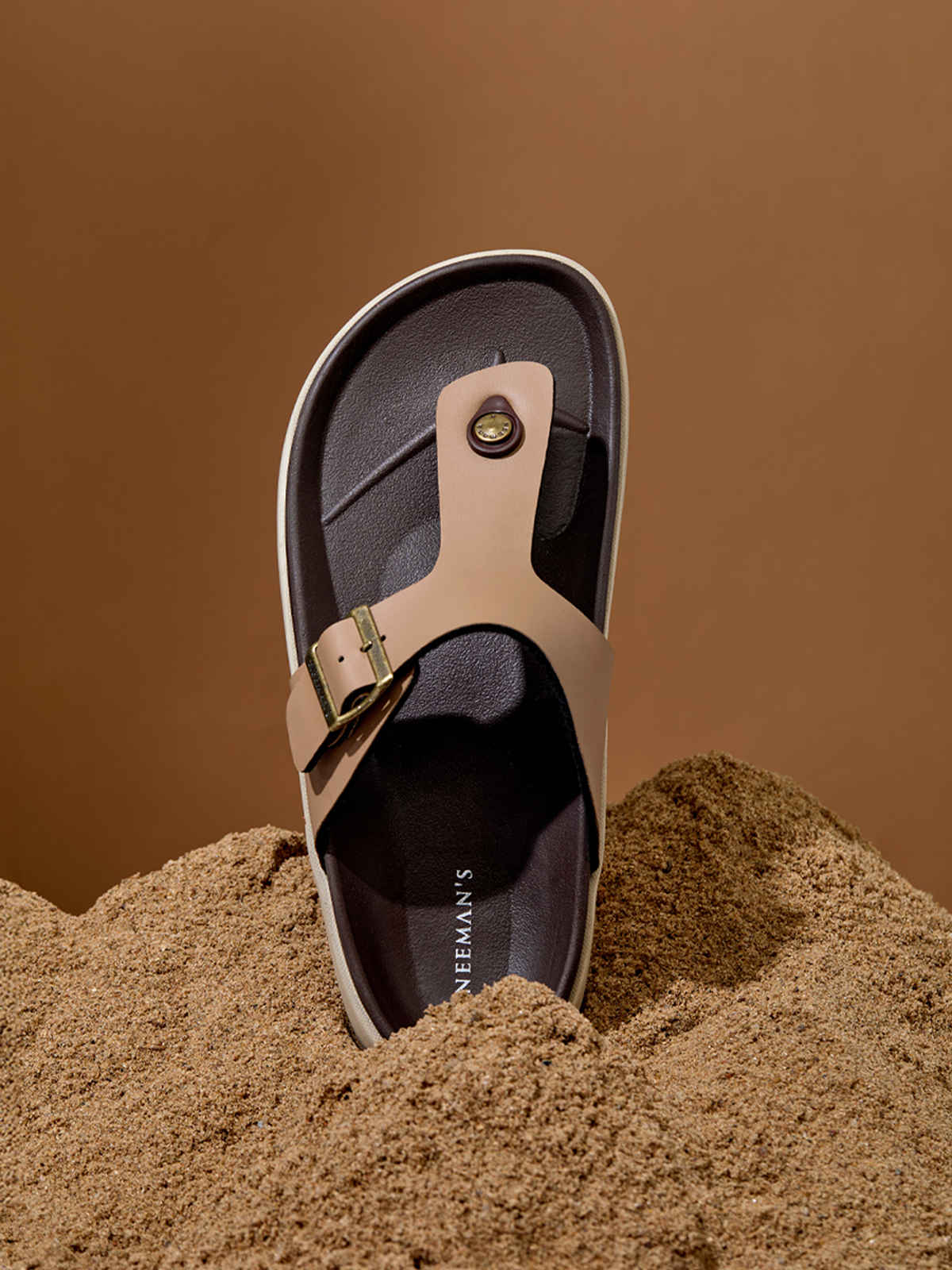 Neeman's Men's Purewhoosh Breeze Sandals | Beige - UK 7