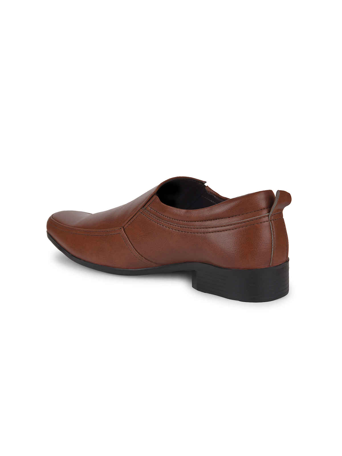 Bata Men's Slip-On Formal Shoes | Tan - UK 8