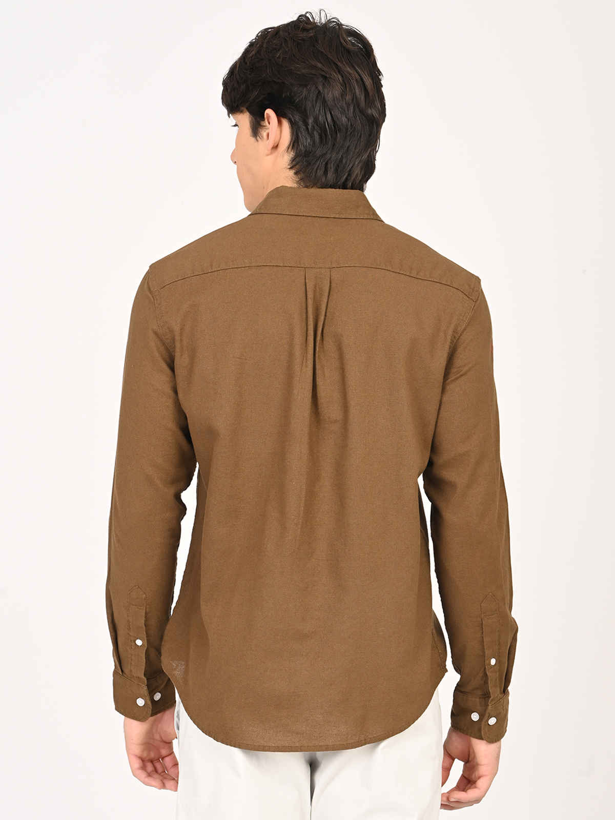 Levi's Men's Solid Slim Fit Shirt | Olive Green | S