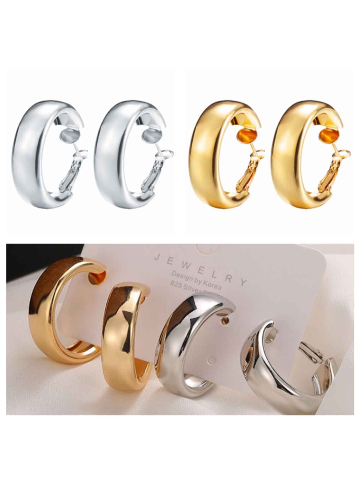 YouBella Jewellery Celebrity Inspired Hoop Earrings for Girls & Women (YBEAR - 32938)