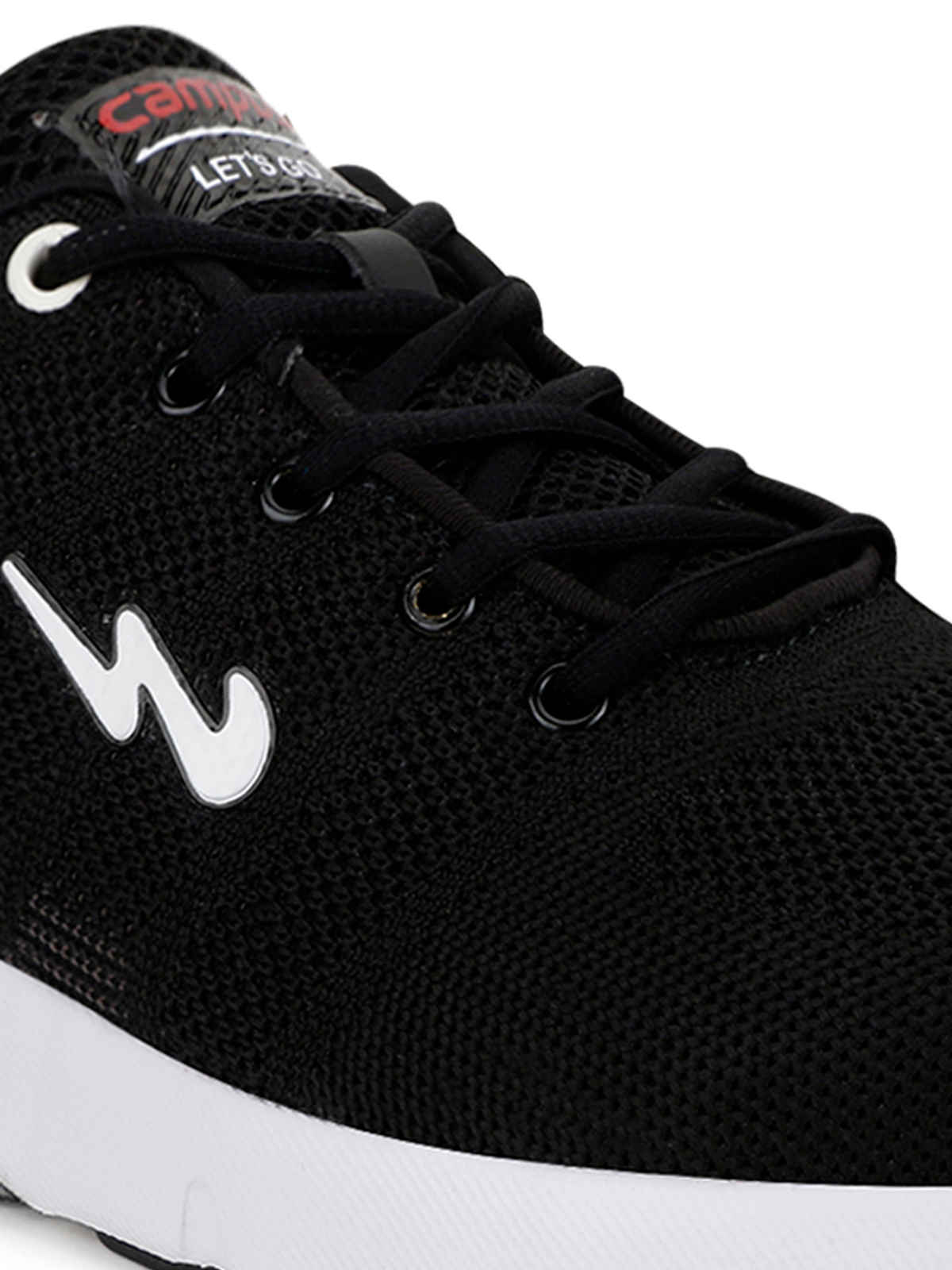 Campus Syrus Black Men's Running Shoes - UK 9