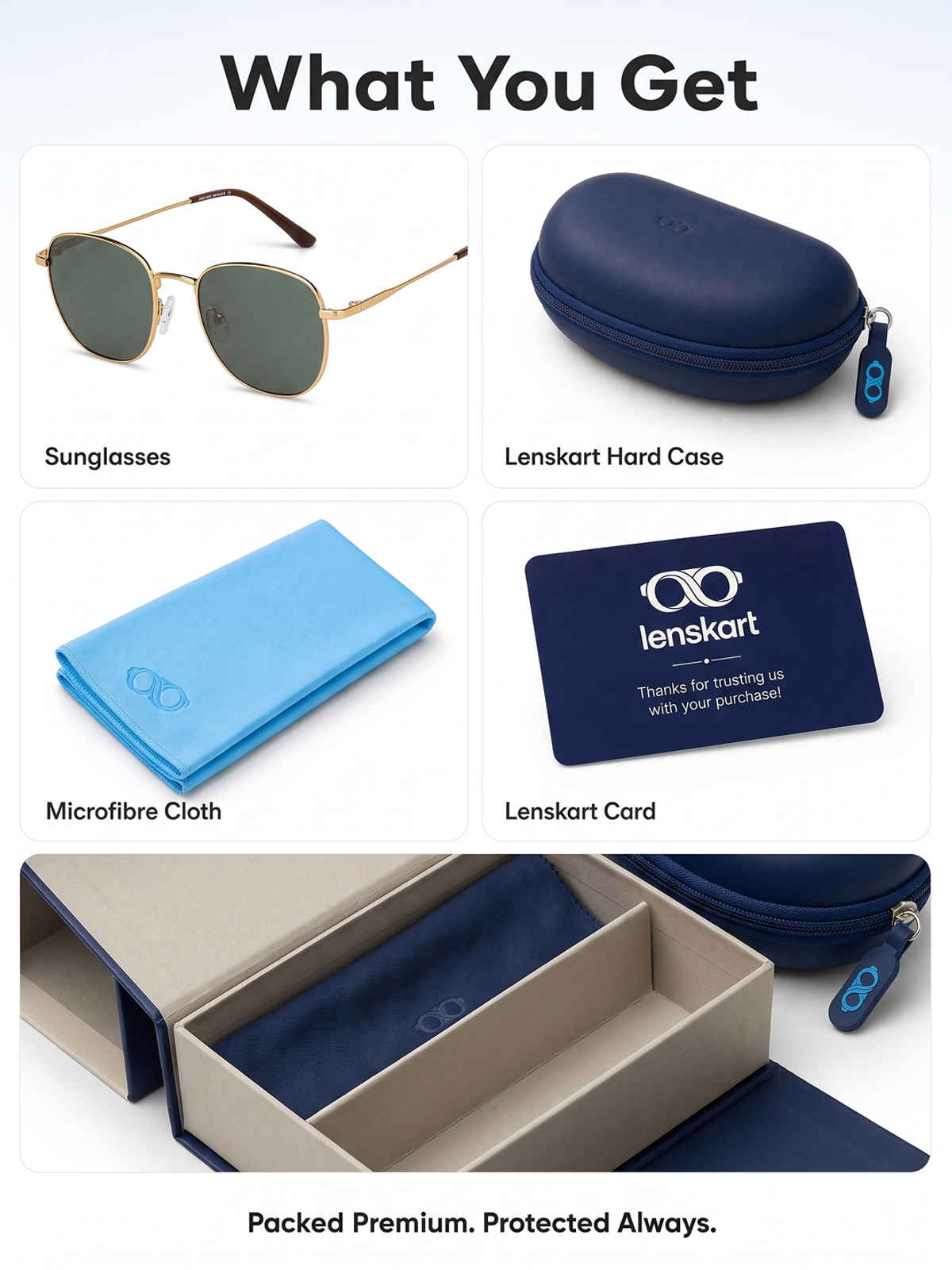 Vincent Chase By Lenskart Unisex Solid Metal Round Sunglasses | Gold - M