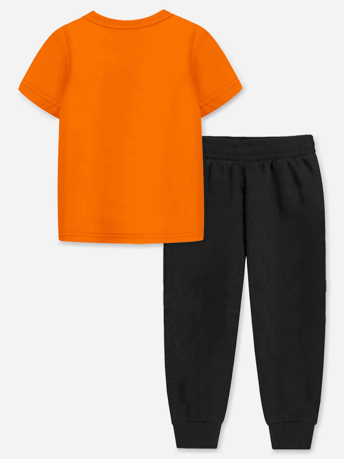 Trampoline Boy's Topwear Printed Clothing Set | TRM-TTP-150 | Orange, Black | 5-6 Years