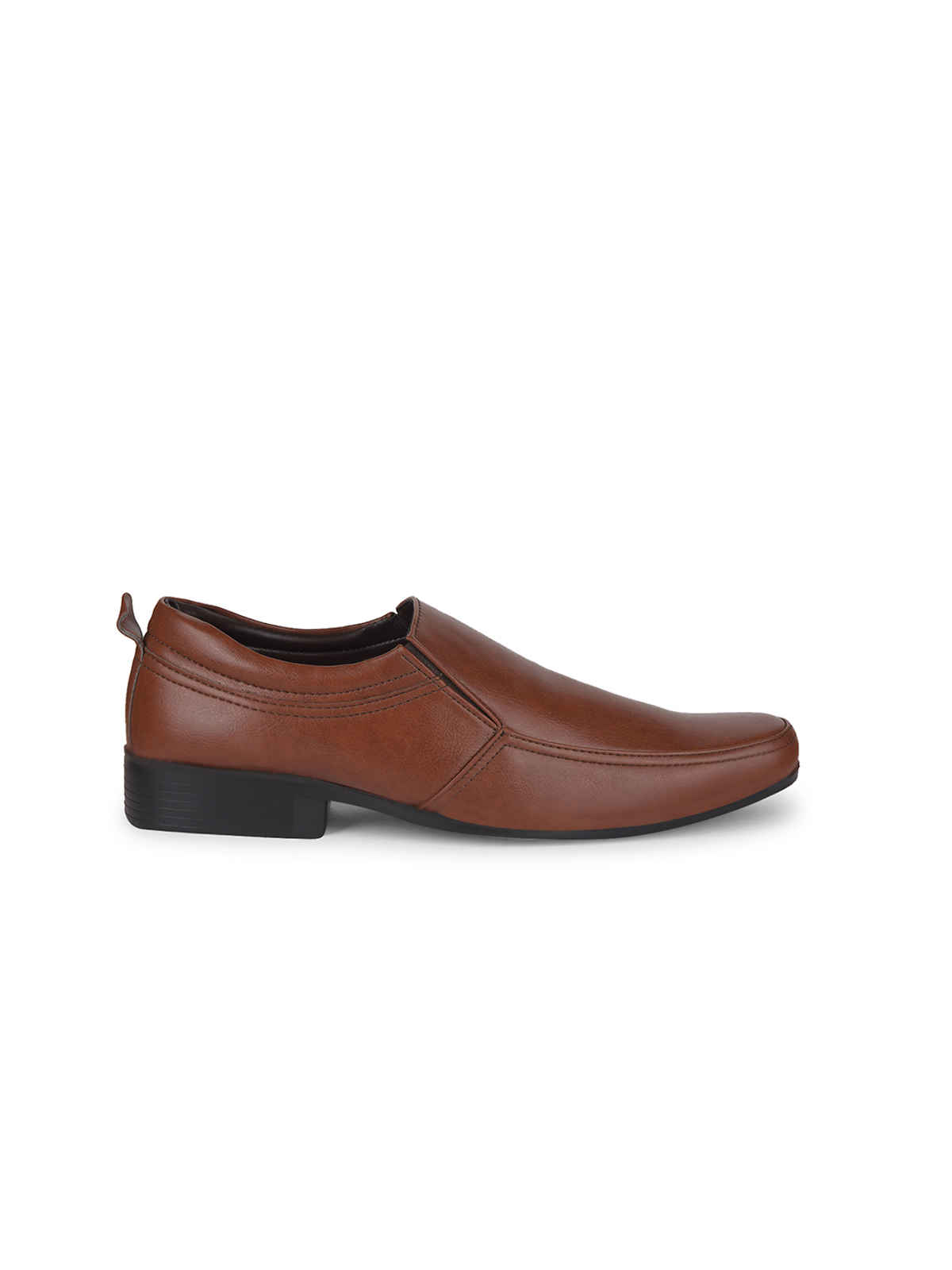 Bata Men's Slip-On Formal Shoes | Tan - UK 8