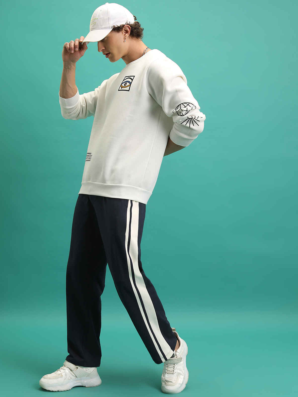 HIGHLANDER Men's Relaxed-Fit Track Pants | Navy Blue - 36