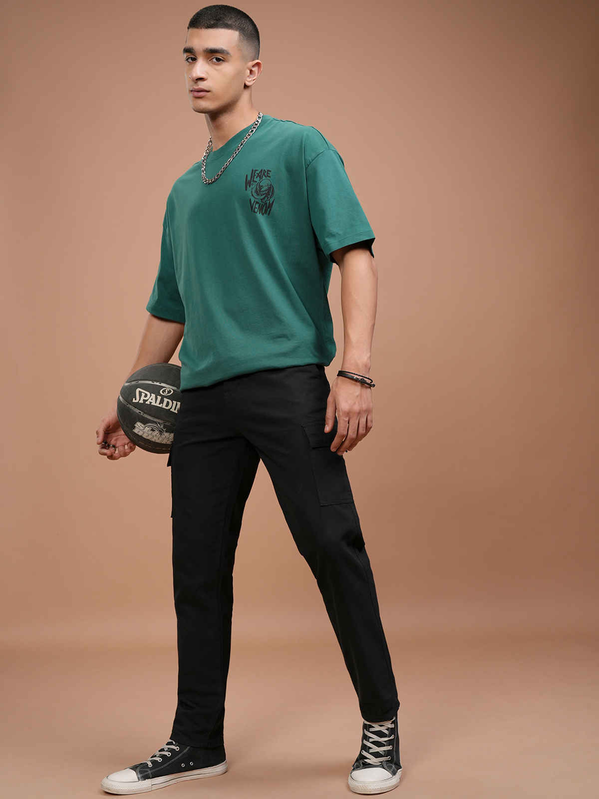 HIGHLANDER Men's Cargo Trouser | Black - 36