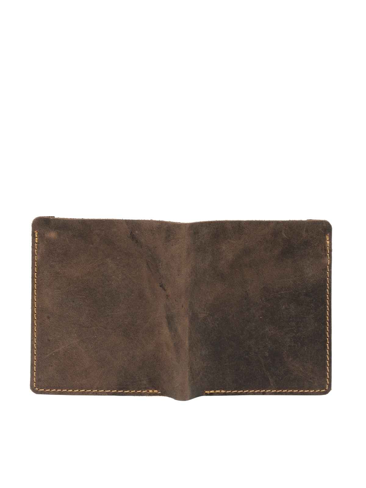 Teakwood Leather Men's 2-Fold Wallet | WLT 339 SA | Brown Hunter