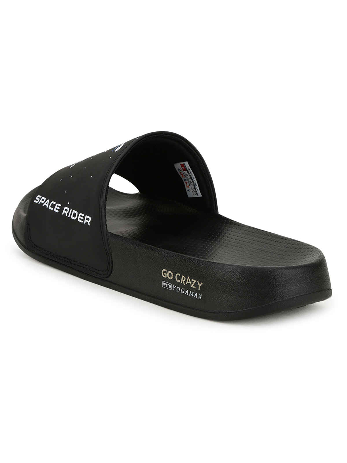 Campus Men's Space Rider Slides | Black | UK8