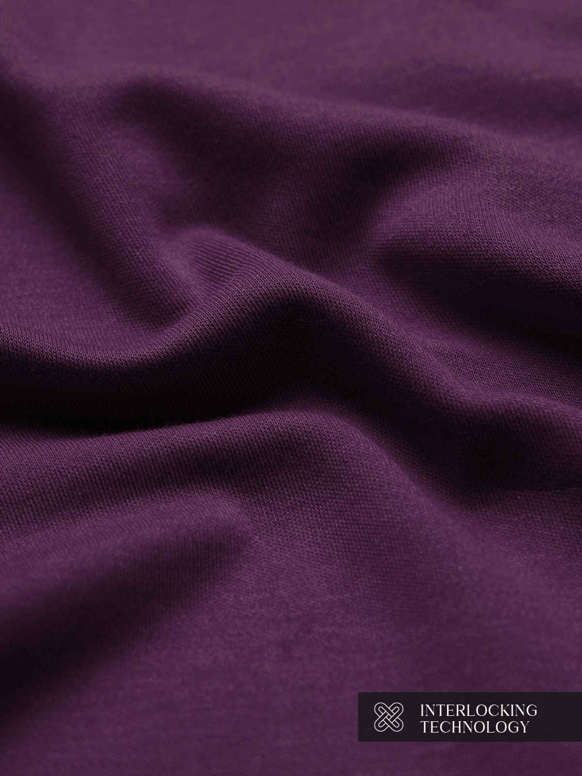 The Souled Store Men's Regular Supima | Deep Purple T Shirts | L