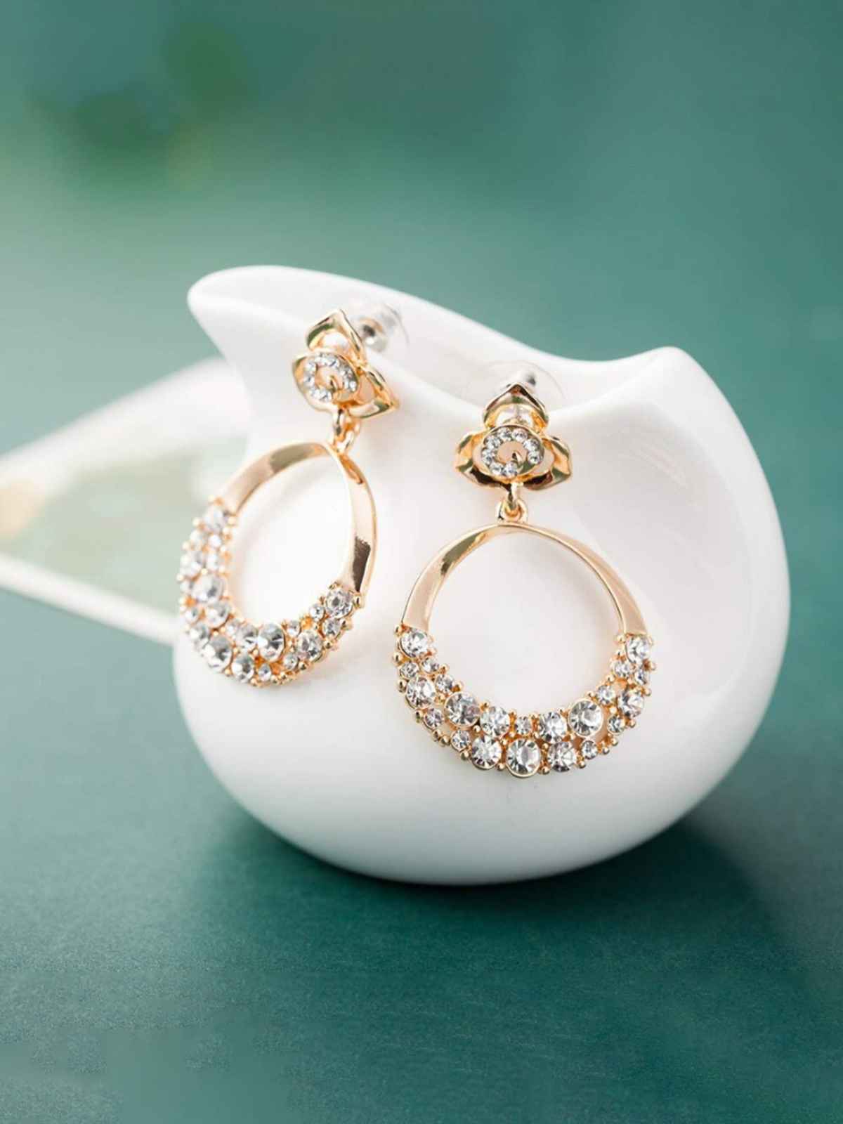 YouBella Jewellery Earrings for women Crystal Ear rings for Girls and Women (YBEAR - 32615)