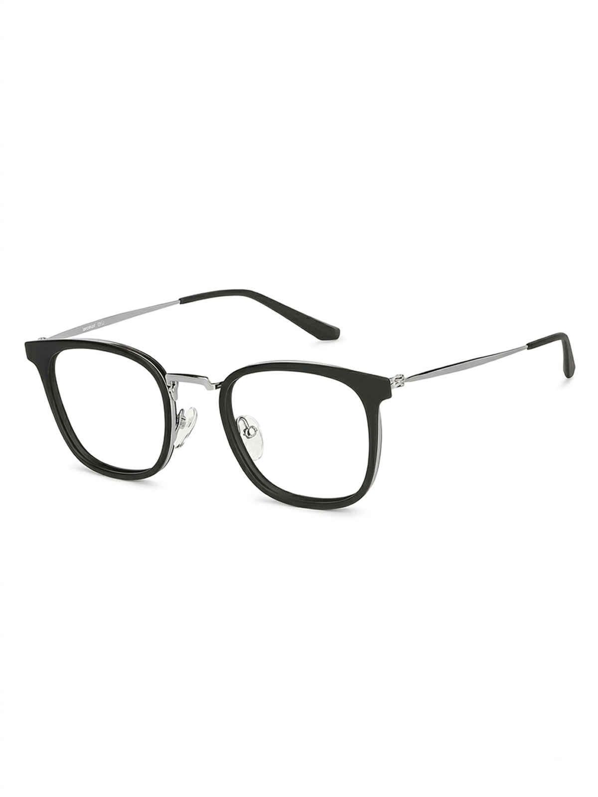 Lenskart Blu | Zero Power Computer Glasses | Blue Ray Protection | Square | Medium-136mm | Black