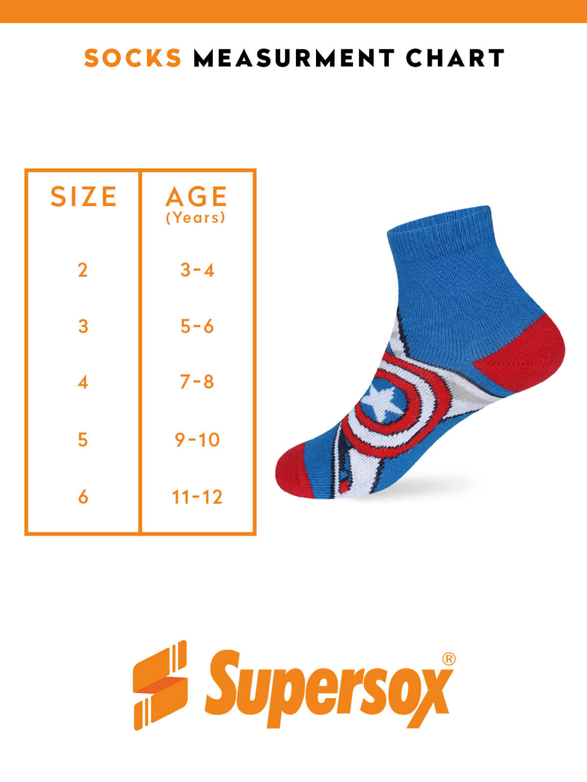 Supersox Boy's Combed Cotton Ankle Socks | Assorted | 5 - 6 years