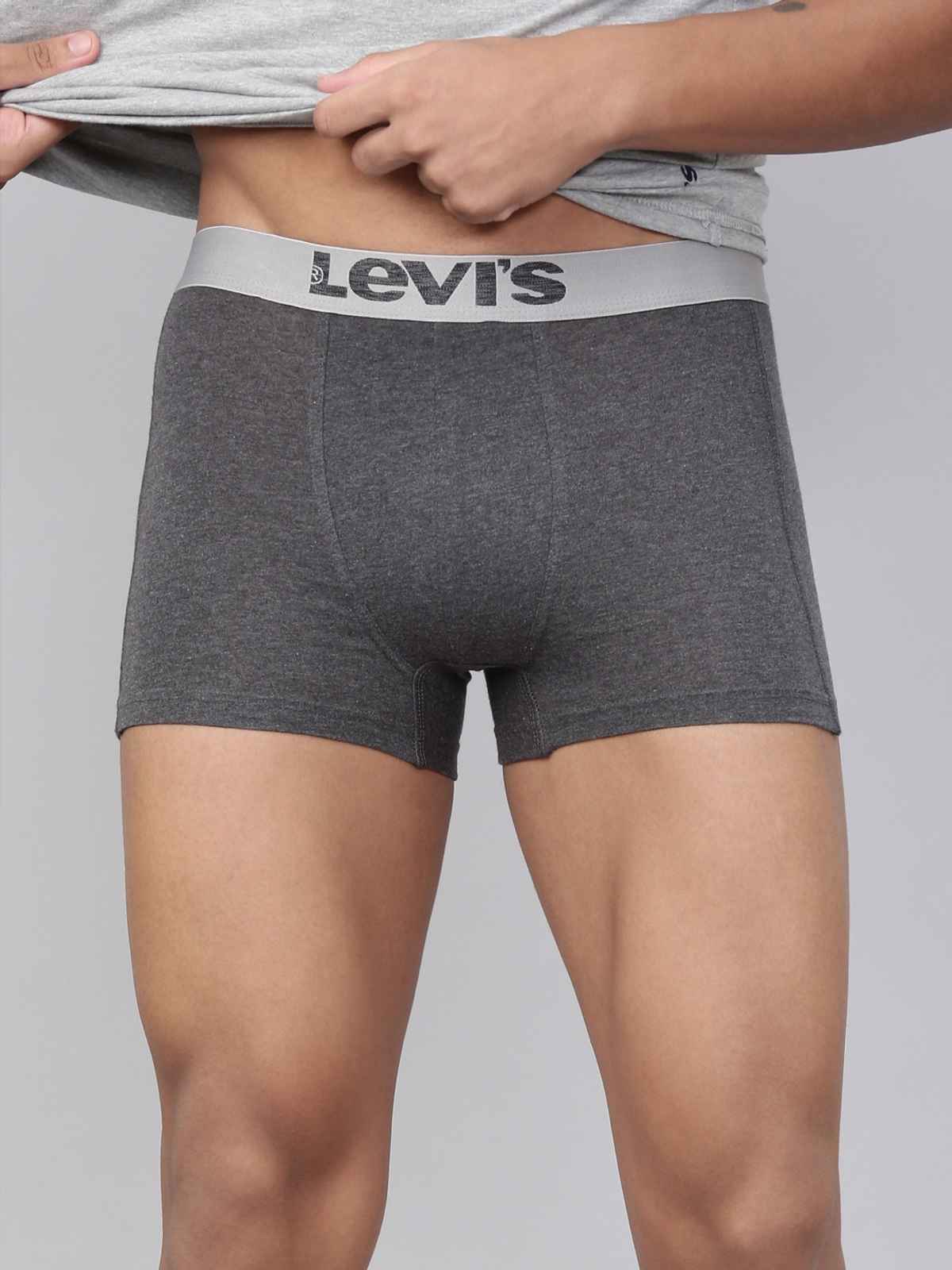 Levi's 018 Men's Neo Trunk | Contoured Double Pouch | D. Grey Mel | S