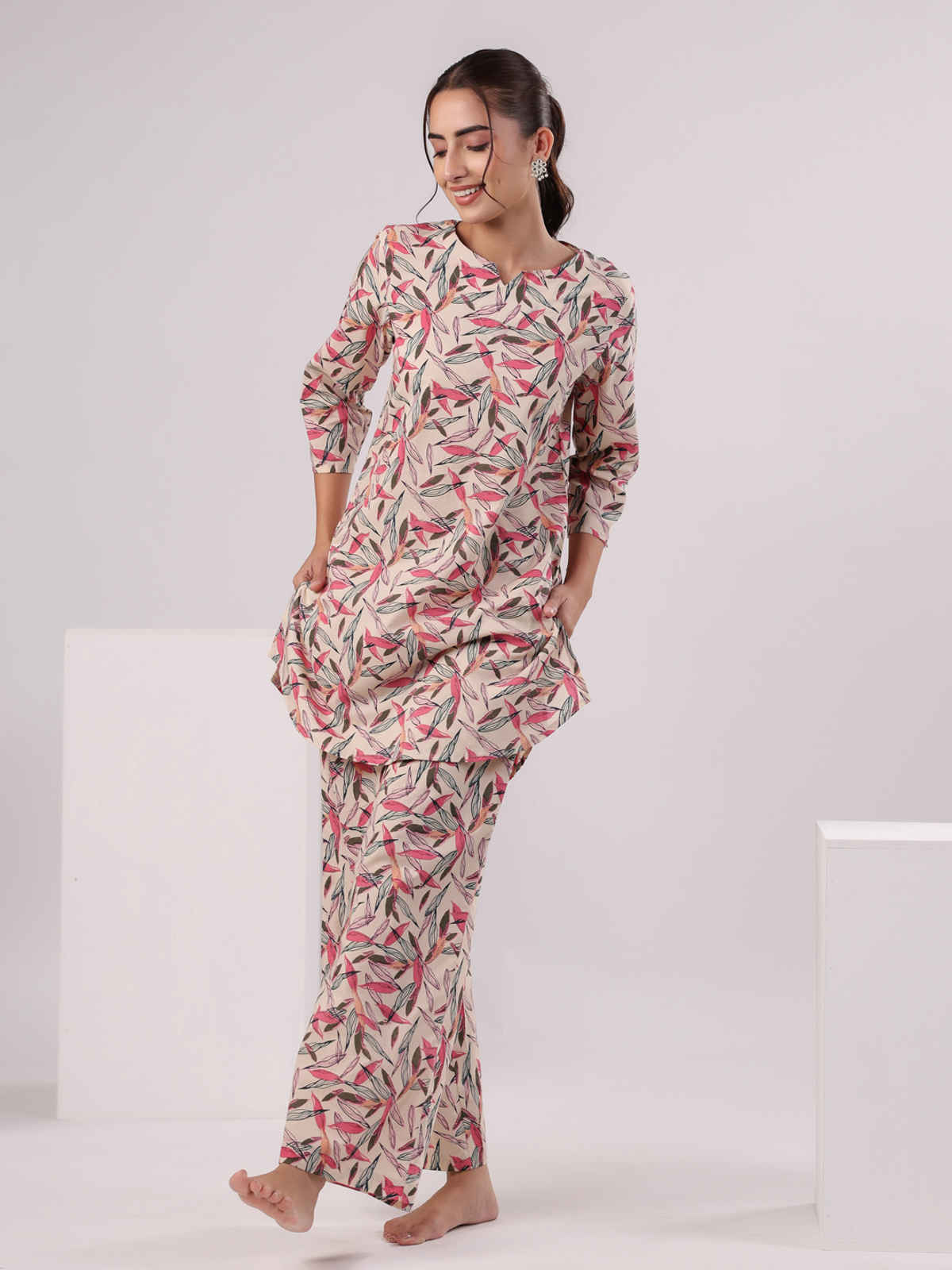 Sanskrutihomes Women Printed Colour Multicolor Night Suit SE-NSP-628 | S