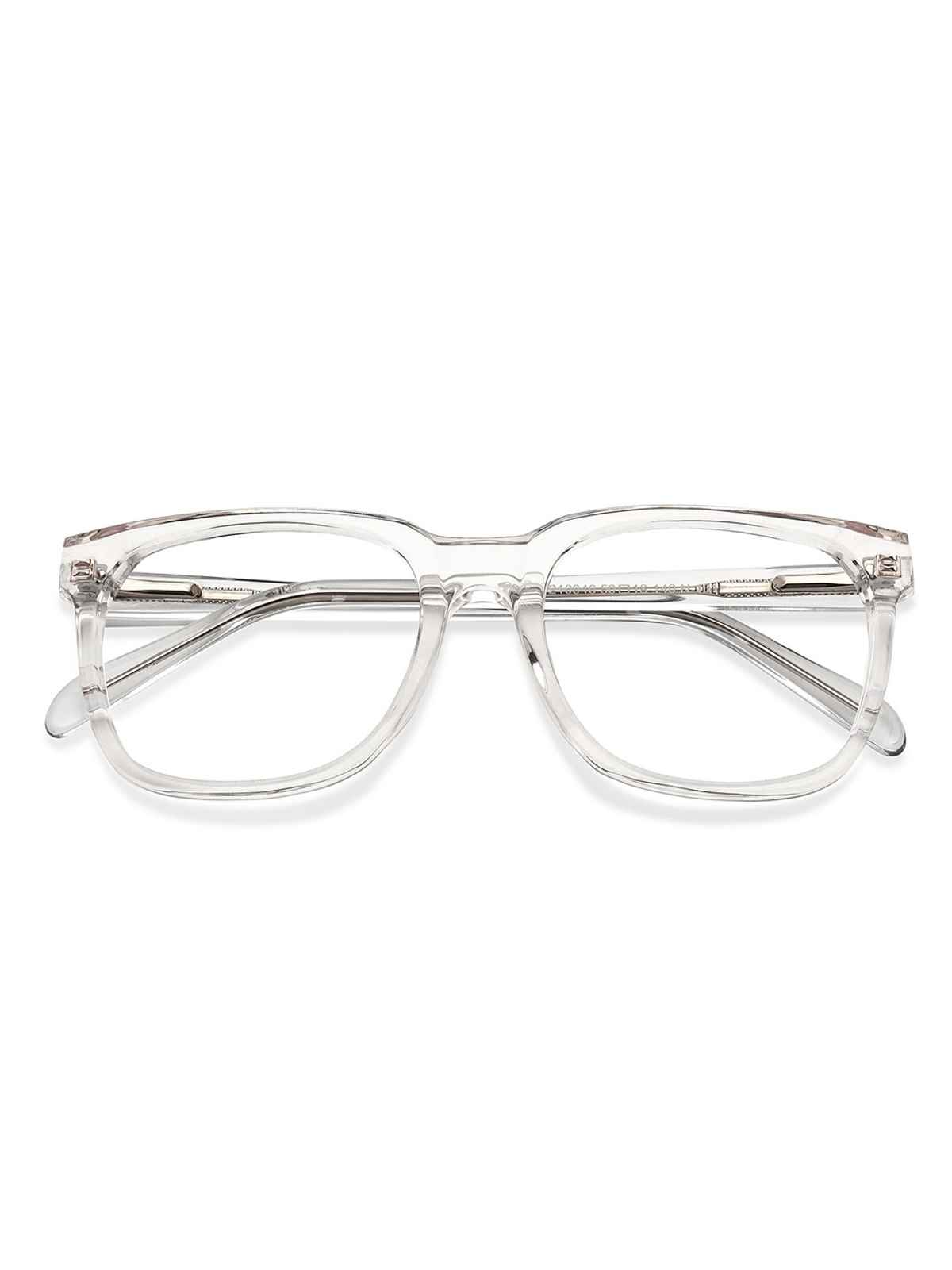 Lenskart Blu Blue Block Zero Power Screen Glasses | Full Rim | Square | White Transparent Pink