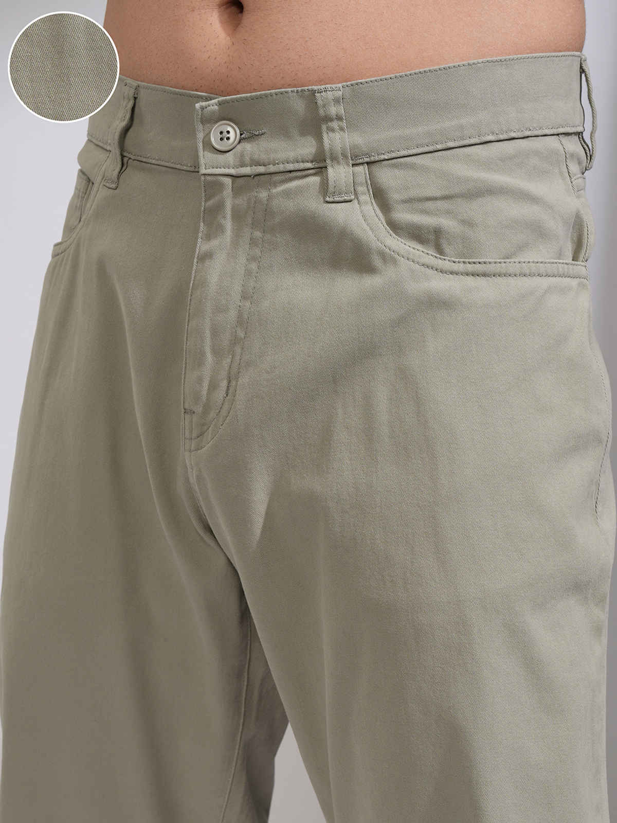 Highlander Men's Relaxed Fit Trouser | Green - 34
