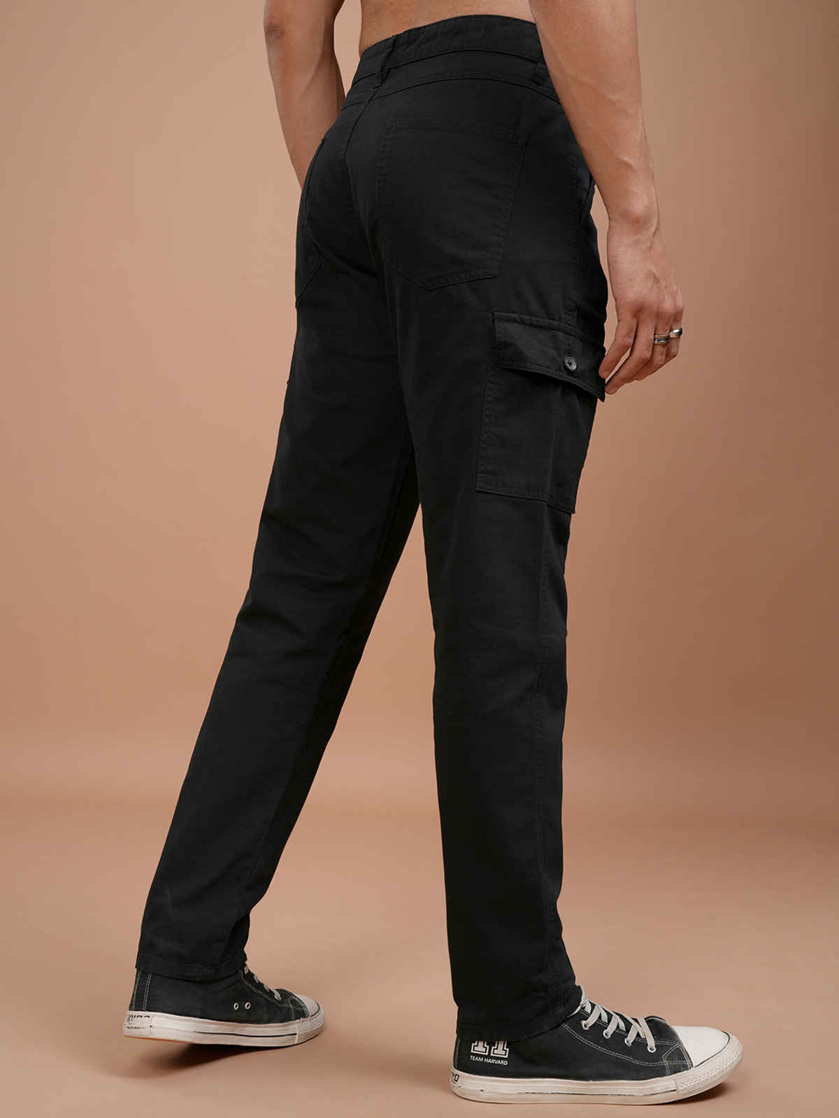 HIGHLANDER Men's Cargo Trouser | Black - 34
