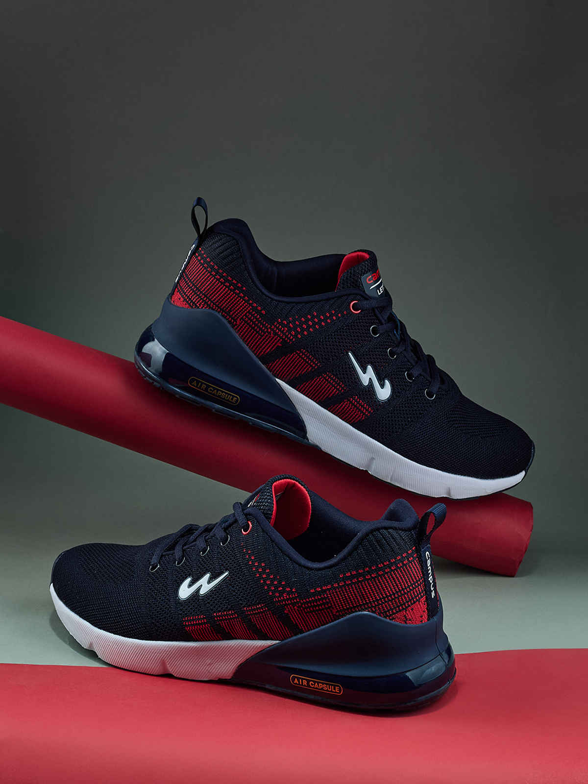 Campus Syrus Blue Red Men's Running Shoes - UK 10