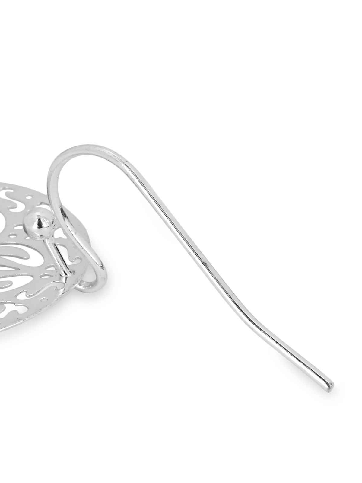 Accessorize London Women's Filigree Short Drop Earrings - Silver