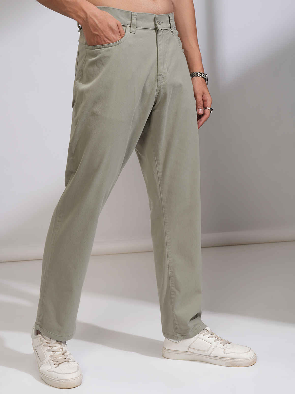 Highlander Men's Relaxed Fit Trouser | Green - 36