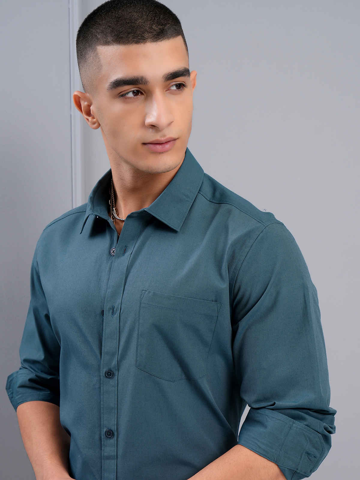 Highlander Men's Regular Fit Shirt | Teal - S