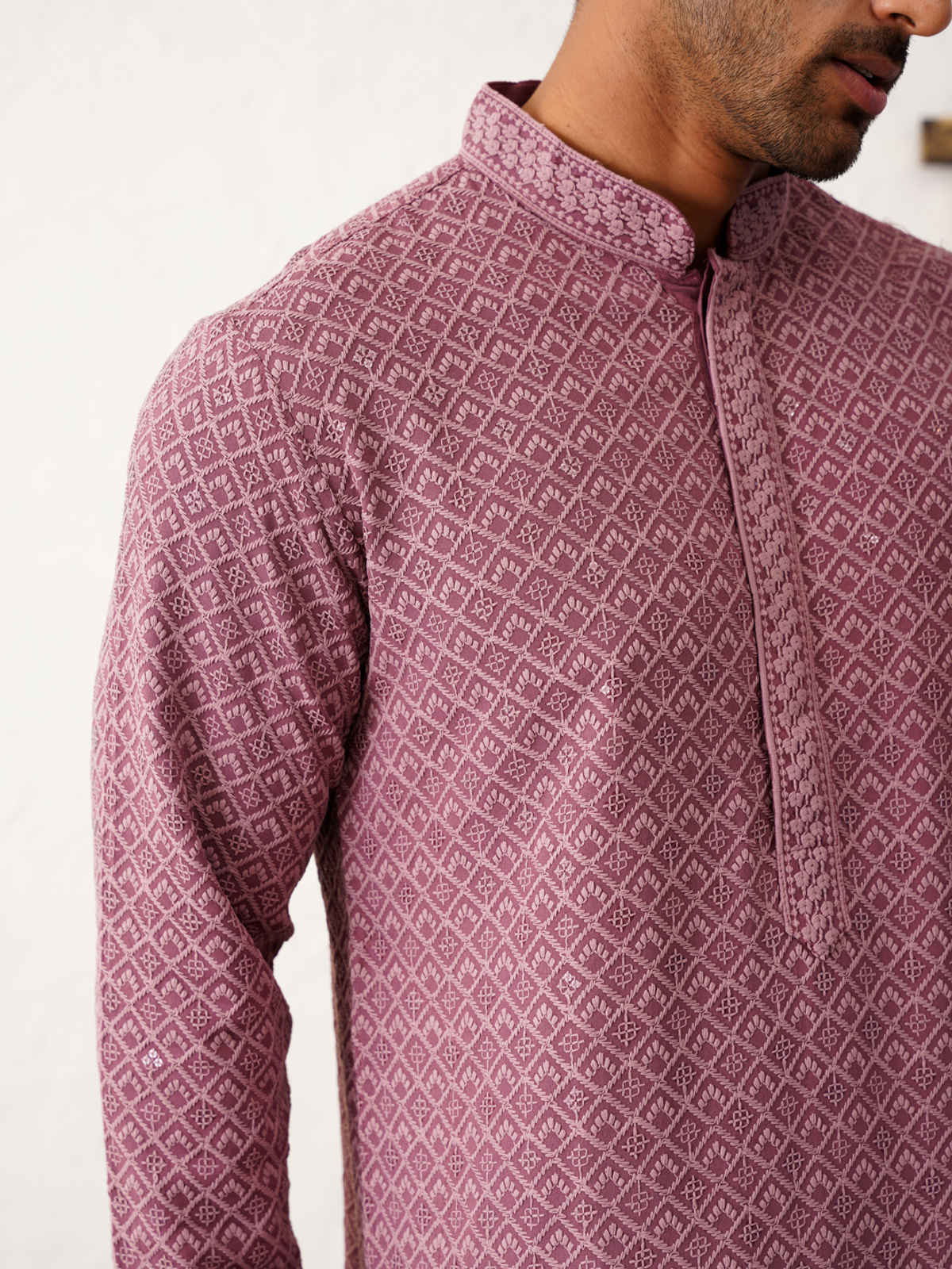 Jompers Men Kurta Only Ko 5052Magenta M