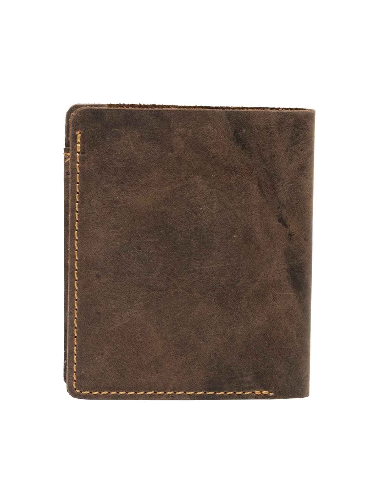 Teakwood Leather Men's 2-Fold Wallet | WLT 339 SA | Brown Hunter