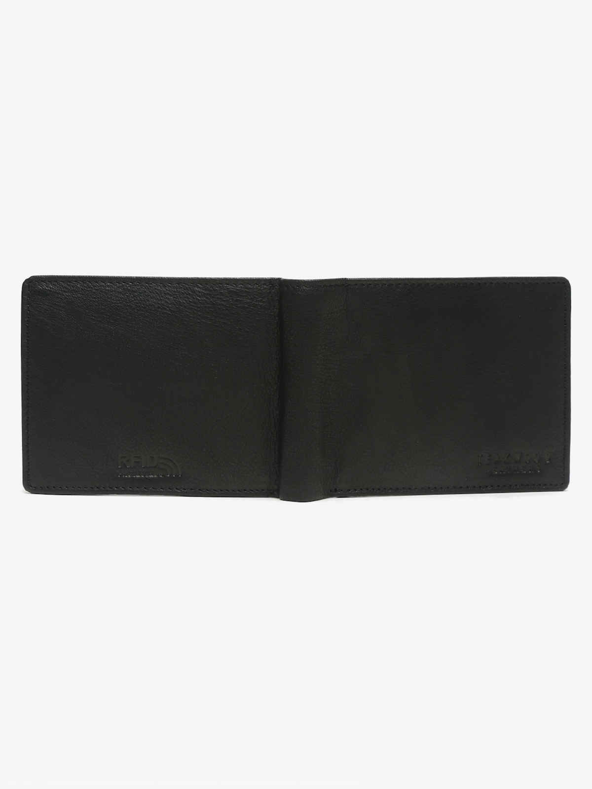 Teakwood Leather Men's Slim Coin Wallet | WLT 140 BL | Black