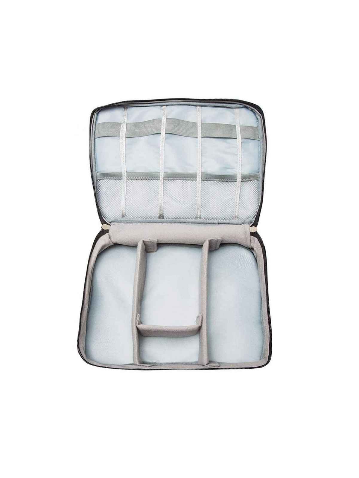 Awestuffs Gadget Organizer for Electronics Accessories, Cables, Phones | Grey