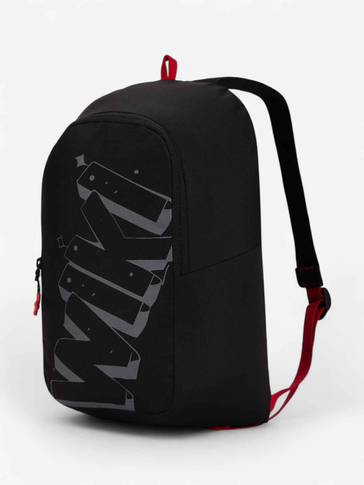Wildcraft Unisex Printed Polyester Backpacks | Black - 38 cm