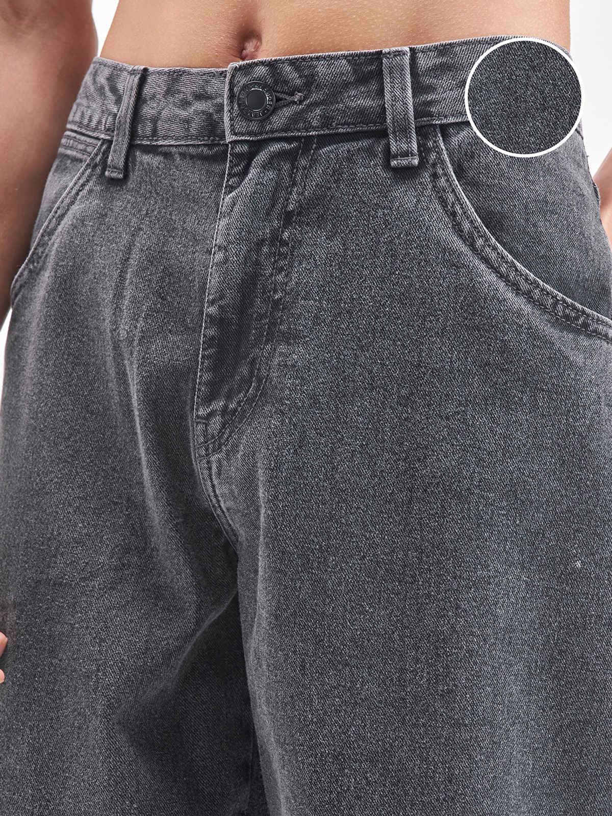 HIGHLANDER Men's Carpenter Fit Heavy Fade Jeans | Grey - 30