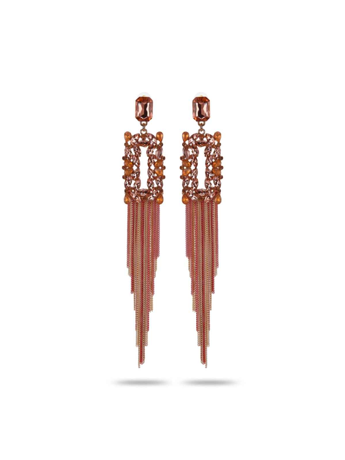 YouBella Jewellery Earings Crystal Tassel Handmade Earrings for Girls and Women (YBEAR - 32805)