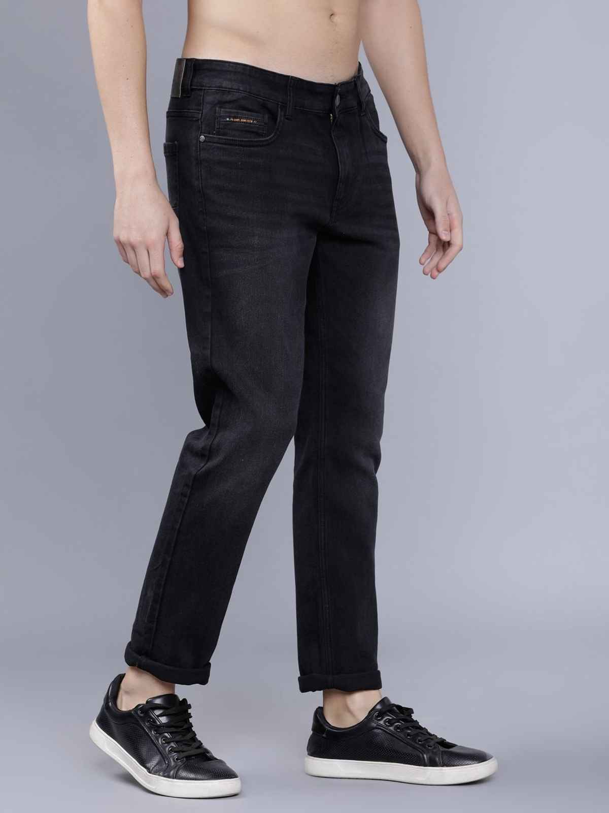 The Indian Garage Co Men | Slim Fit Casual | Black | 36