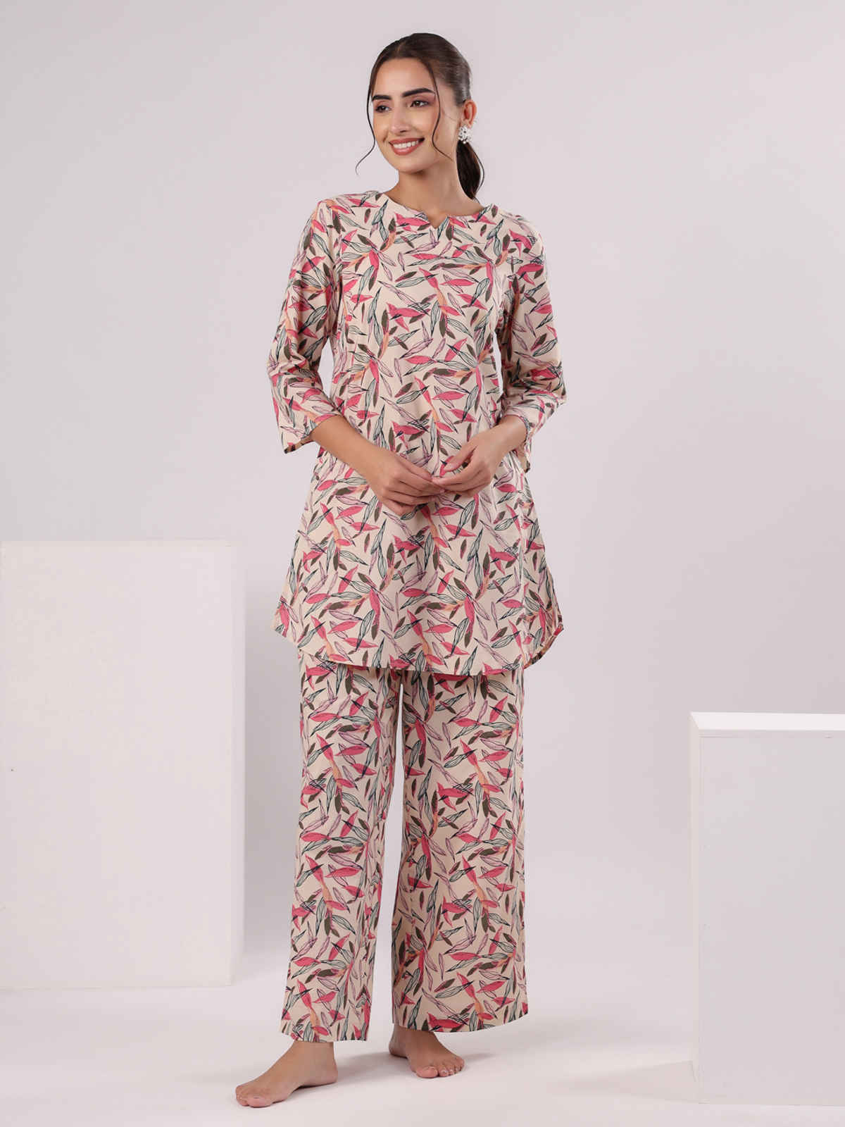 Sanskrutihomes Women Printed Colour Multicolor Night Suit SE-NSP-628 | S